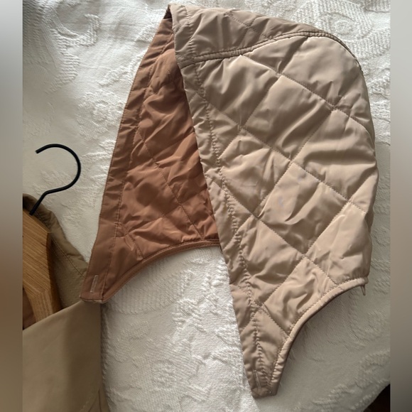 New Coach Quilted Long Trench Coat in Classic Khaki - Picture 8 of 15